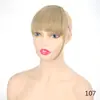 Flequillo Postizo de Fibra Sintética, Flequillo de Aire, Flequillo Extendido, Flequillo Postizo, Pieza de Cabello Postizo sin Costuras de una Pieza, Flequillo Lacio