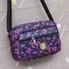 Bolsa de pano de flores Nova bolsa crossbody feminina Pano Oxford Bolsa de mãe de meia-idade e idosa Bolsa Bolsa de ombro multicamadas Bolsa de lona