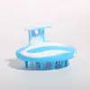 Cepillo de Champú de Silicona Nuevo Transfronterizo Todo en Uno Masajeador del Cuero Cabelludo Peine de Champú de Silicona Doble Uso Seco y Húmedo Peine de Champú al por Mayor