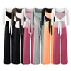Conjunto de 26 Piezas Estilo Coreano de Otoño: Camisola Ajustada de Cuello U Color Caramelo + Cárdigan de Encaje con Cordones de Manga Tres Cuartos + Pantalones Largos de Pierna Ancha con Cintura Elástica