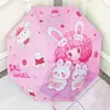 Paraguas infantil con funda impermeable especial para estudiantes de primaria y preescolar, automático y seguro, se puede imprimir con un logo, resistente a los rayos UV