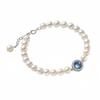 Pulsera Mercury Ji de Plata de Ley S925 con Perla Shijia de Aguamarina Lujo Accesible Francés Diseño de Nicho Joyería para Mujer Sentido de Alta Gama