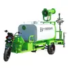 Caminhão regador elétrico de três rodas de nova energia, pequeno veículo multifuncional de supressão de poeira e desinfecção para canteiros de obras, caminhão regador de engenharia
