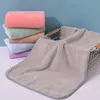 Toalha de Coral Fleece de Alta Densidade Macia Espessa Absorvente Doméstica Rosto Pequena Fresca Flor Tridimensional Toalha de Cabelo Seco