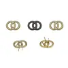 Hebilla Adorno de Bolsa Doble Anillo Pequeño Hebilla Decoración de Letras Accesorios de Ferretería para Equipaje Hebilla de Bolsa con Anillo O Hebilla para Ropa Hebilla Adorno de Zapato