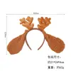Diadema con Cuernos de Ciervo, Accesorios para el Cabello de Reno, Orejas de Cuernos de Alce, Adornos para el Cabello, Accesorios para Diadema de Disfraz, Diadema Navideña