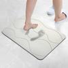 Alfombra de baño moderna, sencilla y geométrica, transfronteriza, antideslizante, resistente a caídas, absorbente, de diatomeas, de secado rápido y fácil de limpiar.