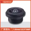 Lente Gran Angular Impermeable Chancctv 1.65mm F2.0 1/2.7 M12 Adecuado para Seguridad Vehicular