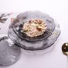 Plato de vidrio con forma de gota de lluvia irregular de estilo japonés con patrón de martillo, resistente al calor, juego de cuencos de hoja de loto con hollín para el hogar, suministros de vajilla de vidrio