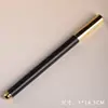 Pluma estilográfica de caoba, ébano, palisandro, pluma de artesanía de diseño simple y liso, bolígrafo de gel, regalo para estudiante, caja de regalo pequeña
