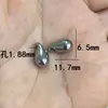 Pingente de Cuia em Aço Inoxidável Pingente de Colar Oco de Nicho Acessórios para Joias DIY Vírgula Gota d'Água Feita à Mão Sem Costura