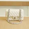Bolso Cruzado de Cadena Clásico Versátil para Mujer de Cuero Genuino, Bolso Estilo Chanel con un Toque de Lujo