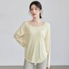 Ropa de Yoga Nueva 2025 para Mujer, Tops de Yoga de Diseño Holgado, Camisetas de Yoga para Correr, Pilates, Fitness para Mujer