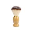 Cepillo de barba de pelo suave con mango de madera, cepillo de afeitar para barba, cepillo facial de nailon, cepillo de barba espumoso para el hogar para hombres, cepillo de limpieza para peluquería