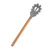 Utensilios de cocina, utensilios de cocina de silicona, cuchara para cocinar, espátula, espátula, colador, espátula de madera de acacia, mango de madera, utensilios de cocina de silicona, traje