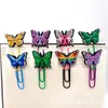 Bestseller transfronterizo: clips de papel con forma de mariposa, clips de papel de PVC de dibujos animados, marcapáginas para cuaderno y pequeños artículos de regalo