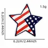 Parche Bordado de Dibujos Animados del Día de la Independencia Transfronterizo Insignia de Águila Americana Accesorios Bordado por Computadora Accesorios para Ropa Parche Termoadhesivo