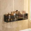 Prateleira de Armazenamento para Banheiro Acrílico com Drenagem Compartimentada para Cosméticos e Skincare Leve de Luxo Prateleira de Parede para Banheiro