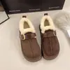 Botas de Neve Birkenstock Totalmente Cobertas com Sola Grossa Femininas 2026 Chegada de Inverno Veludo Plus Acolchoado Pelo Slip-on Quente Sapatos de Algodão