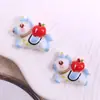 Adornos de Resina de Caballo del Zodiaco de Año Nuevo Accesorios para el Cabello DIY Pinzas para el Cabello Pegatinas para Fundas de Teléfono Accesorios de Colgante para Llavero