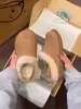 Zapatos Birkenstock de suela gruesa de dos vías para mujer 2026 nueva llegada de invierno botas de nieve forradas de polar pantuflas de pelo zapatos de algodón cálidos con suela blanda
