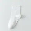 Meias de algodão de Xinjiang para homens, de cano médio, para primavera e outono, de algodão antibacterianas, para outono e inverno, de algodão desodorante, absorventes de suor, meias de algodão respiráveis para homens