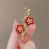 Broche Abanico Flor Peonía Perla Elegante Antiguo Mujer Guofeng Retro Flor Ramillete Accesorios Traje Pin de Alta Gama