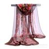 Outono e inverno chiffon impresso caju flor cachecóis feminino étnico totem viagem foto xale verão longo cachecol atacado