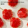Cuentas Sueltas de Cerámica Hechas a Mano DIY Pulsera Collar Accesorios para Joyería Paquete de Materiales Cuentas Manuales Accesorios con Cuentas Rojo