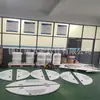 Fornecimento de filtro de placa grande de PTFE modificado reforçado com GF de tamanho grande, defletor de fibra de vidro King F4 plástico