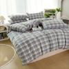 Tela de Hogar de Algodón Puro Teñido en Hilo Lavado Clase A Tejido Personalizado de Algodón Puro Tela para Ropa de Cama Estilo Japonés Fábrica de Nantong Venta al por Mayor