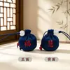 Exquisito Mini Sachet de Artemisa Bendición Zen Regalo Colgante para Teléfono Colgante para Coche Empaque de Tarjeta de Papel Sachet