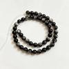 Venta al por mayor ojos naturales obsidiana plateada semiacabado pulsera diy obsidiana cuentas sueltas accesorios de joyería con cuentas cadena larga