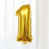 Globo de película de aluminio dorado y plateado con números del 0 al 9 de 16 pulgadas, decoración para cumpleaños, bodas, fiestas, suministros para bodas, venta al por mayor
