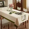 Toalha de Mesa Retrô Estilo Americano, Impermeável, à Prova de Óleo, Lavável, Resistente ao Calor, Capa de Mesa de Jantar de Luxo de Alta Qualidade, Capa de Mesa de Café, Novo Modelo 2026