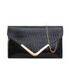 2024 nueva llegada bolso de mujer delgado brillante bolso de mensajero cadena bolso de hombro bolso cuadrado pequeño estilo Hong Kong textura retro bolso pequeño