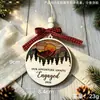 Novedad transfronteriza mejor regalo de inauguración de casa adornos colgantes de madera decoración del hogar decoraciones rojas para árbol de Navidad regalo