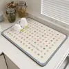 Bancada de Cozinha Minimalista Pad Absorvente Lavatório Terra de Diatomáceas Drenagem Secagem Barra Bancada Talheres Jogo Americano Pad de Isolamento Térmico