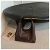 Bolsa de ombro minimalista retrô transfronteiriça com uma vibe de alta qualidade e casual, bolsa tote fashion com design de padrão trançado, bolsa mãe-filha para mulheres