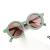 Nuevas Gafas de Sol para Niños Dinamarca Marco Redondo Esmerilado Gafas UV400 Anti-UV Gafas de Sol para Niños y Niñas Tendencia