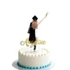 Decoración de Pastel Acrílica Estilo Transfronterizo Personalizado Temporada de Graduación Color Uv Impreso Decoración de Pastel para Doctora Enchufe