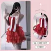 Rosas Vermelhas e Brancas~Estilo Verão Puro Desejo Garota Apimentada Vestido Irregular Sem Alças Costas Nuas para Mulheres