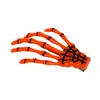Pinza para el pelo de mano de esqueleto de Halloween Garra de fantasma Accesorios de decoración Accesorios para el pelo de esqueleto en blanco y negro Suministros divertidos para disfraces de fiesta