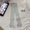 Calcetines de Seda para Mujer hasta la Pantorrilla, Estilo Japonés, Color Sólido Simple, Versátiles de Dos Dedos Largos, Diseño de Malla, Adecuados para Zapatos de Dos Dedos