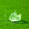 Novo produto transfronteiriço: figura hexagonal de dragão luminosa, cintilante e rechonchuda, miniatura fofa, acessórios de decoração DIY para micro-paisagens, pequenos enfeites