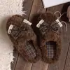 Zapatillas de Algodón para Dormitorio Otoño Invierno Mujer Lazo Dulce Antideslizantes Bloque de Color Cuadros Peludas Silenciosas Ligeras