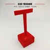 Accesorios para mostrador de exhibición de joyería: colgante de oro, soporte individual de terciopelo rojo, juego de joyería de plata, base para colgante de jade, hallazgos de oferta