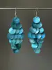 Pendientes Redondos de Concha con Borlas, Pendientes Pequeños Frescos de Gancho para Oreja Estilo Vacacional, Diseño de Moda y Versátil, Pendientes de Nicho para Mujer