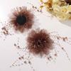 Super Hada Estilo Suave Perezoso Borla de Perlas Flor de Malla DIY Horquilla Hecha a Mano Accesorios para el Cabello de Mujer Accesorios para Ropa
