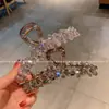 2025 Prendedor de Cabelo Avançado de Cristal Fashionable Leve Luxo Disco Traseiro Grampo de Cabelo Grampo de Cabelo Exquisito High-end Acessório de Cabeça Primavera e Verão